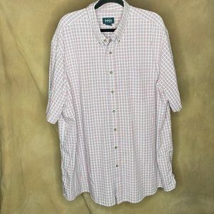 Harbor Bay Men's 2XL Short Sleeve Button Down Shirt - LIKE NEW CONDITION